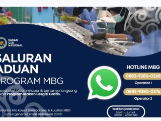 Badan Gizi Nasional Luncurkan Hotline Pengaduan Program Makan Bergizi Gratis, Masyarakat Bisa Lapor dan Cari Informasi